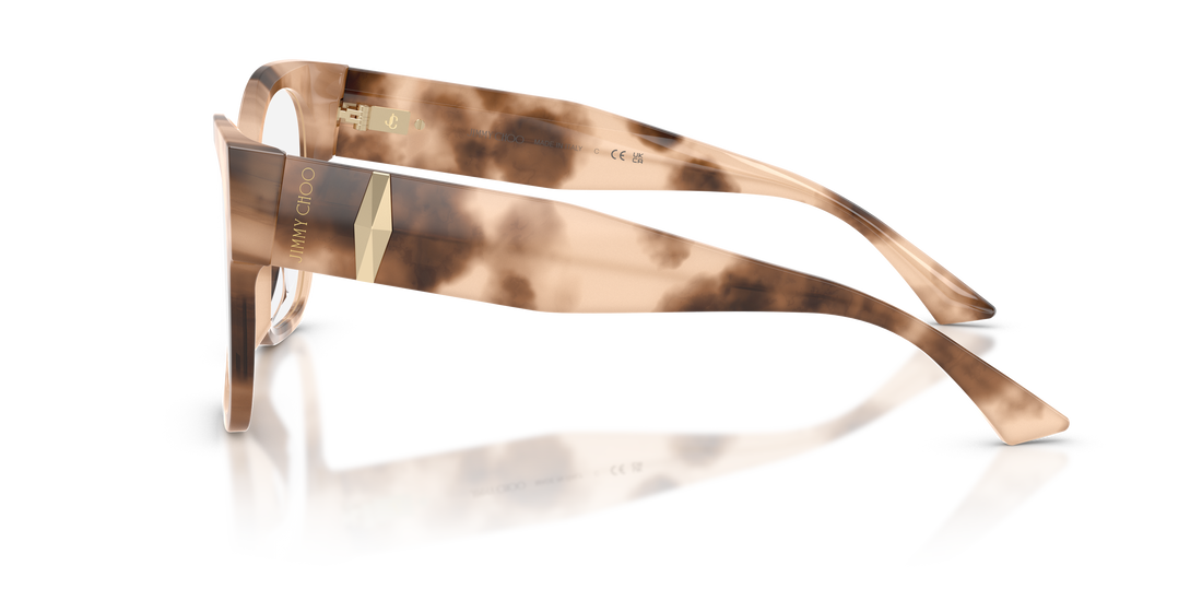 Occhiali da vista jimmy choo jc3062u 5097 havana square femenino taglia 55mm - Vista dettagliata