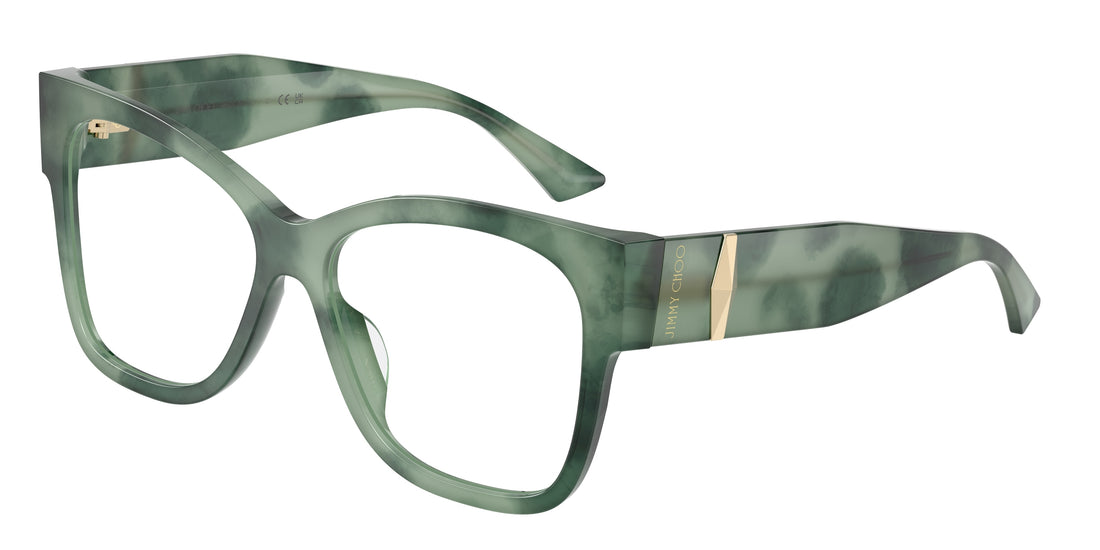 Occhiali da vista jimmy choo jc3062u 5099 verde square femenino taglia 53mm - Vista principale
