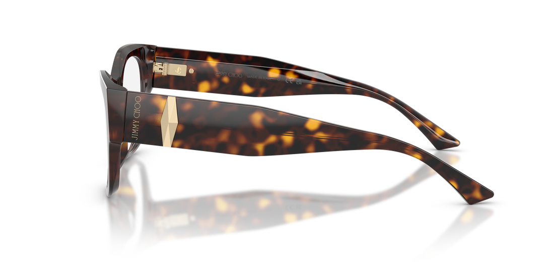 Occhiali da vista jimmy choo jc3063u 5002 havana pillow femenino taglia 54mm - Vista dettagliata