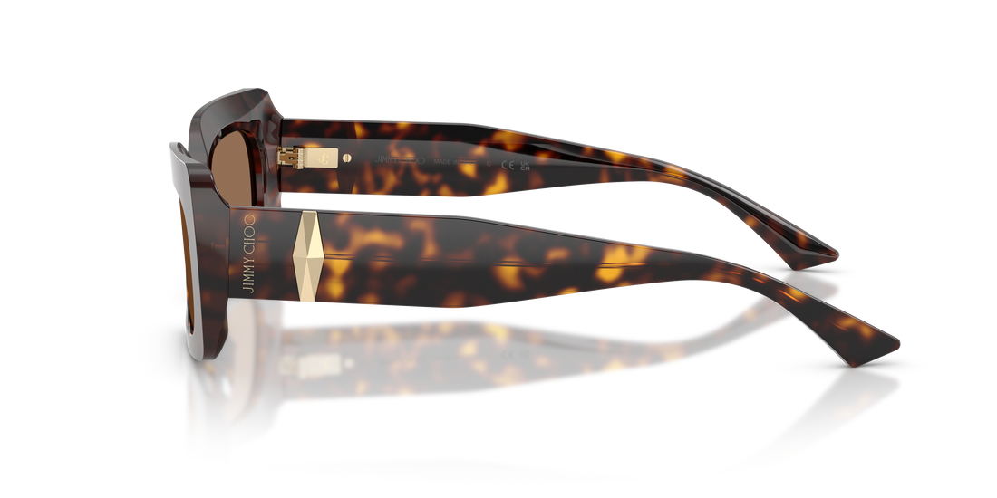 Lunettes de soleil jimmy choo jc5067 500273 havana rectangular femenino taille 53mm - Vue détaillée