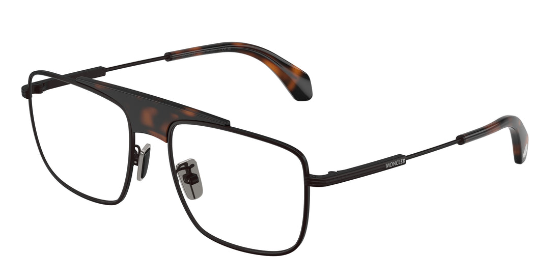 Occhiali da vista moncler me1011 1001 negro rectangular unisex taglia 56mm - Vista principale
