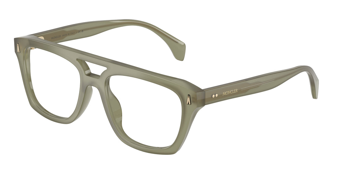 Occhiali da vista moncler me2018u 3024 verde rectangular unisex taglia 53mm - Vista principale