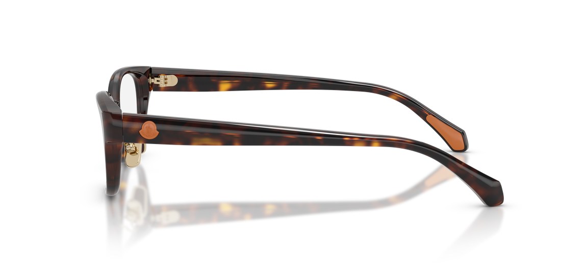 Occhiali da vista moncler me2029d 3002 havana oval unisex taglia 50mm - Vista dettagliata