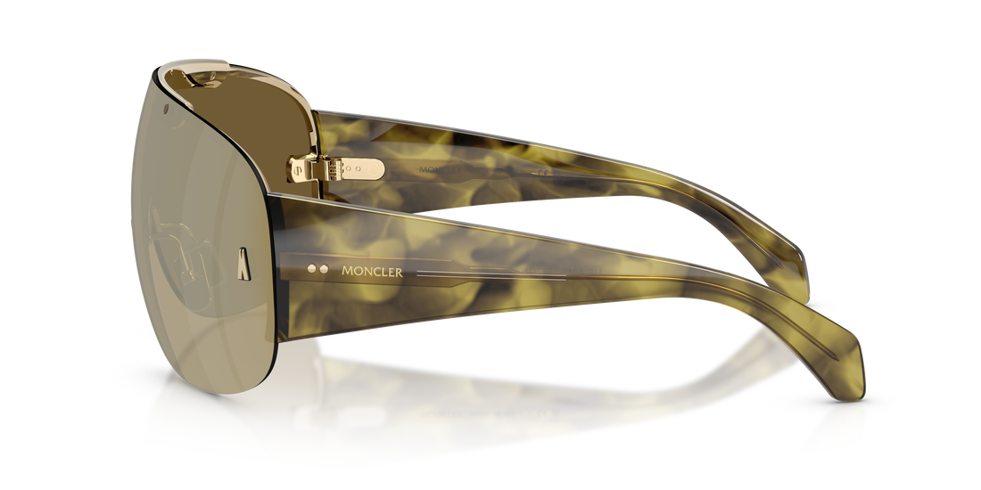 Gafas de sol moncler me4012 rizon 10077i oro pilot unisex talla 43mm - Vista de detalle