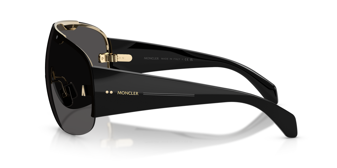 Gafas de sol moncler me4012 rizon 100787 oro pilot unisex talla 43mm - Vista de detalle
