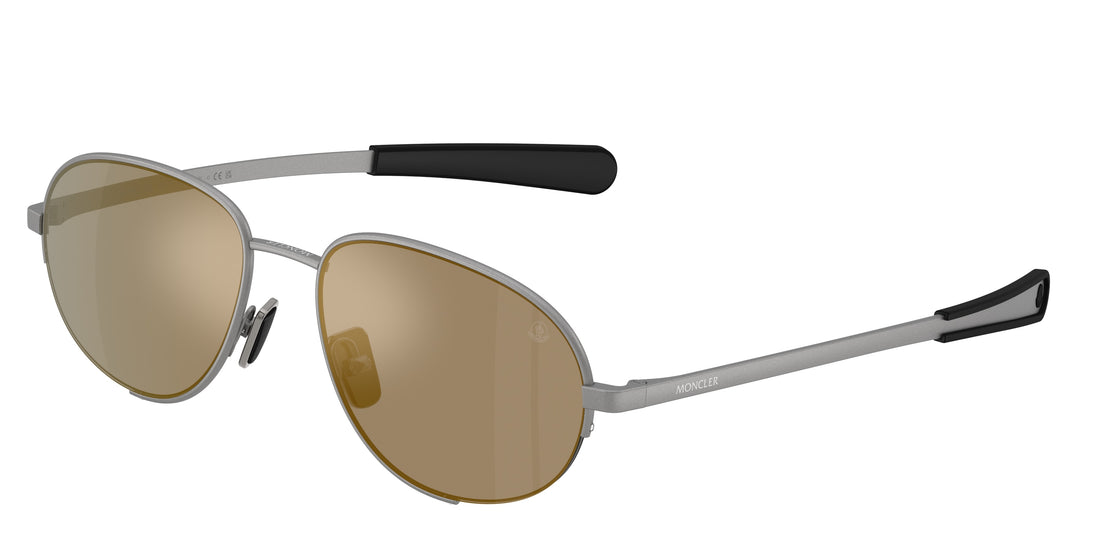 Occhiali da sole moncler me4018 circuit 10164t gris oval unisex taglia 56mm - Vista principale
