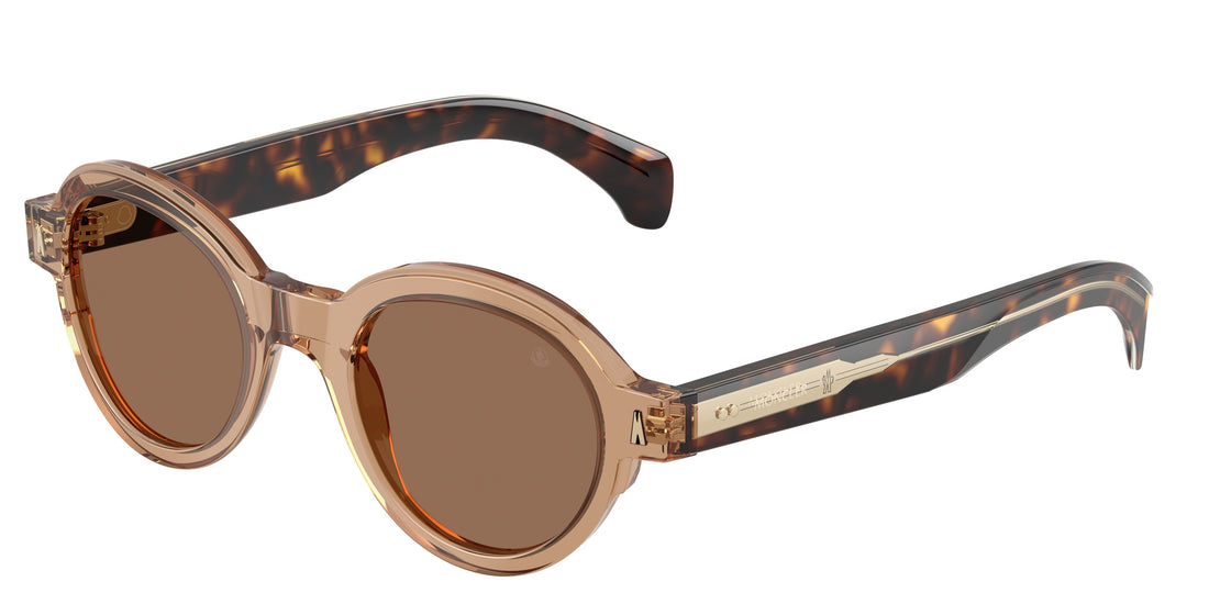Occhiali da sole moncler me6003 rondosa 303773 marron round unisex taglia 47mm - Vista principale