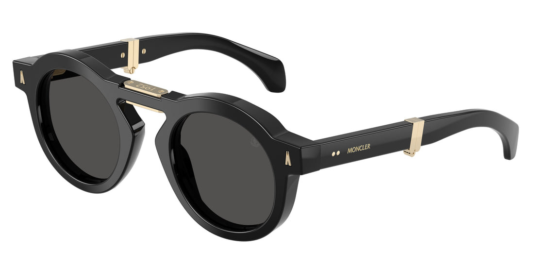 Gafas de sol moncler me6019u glisse 300187 negro round unisex talla 47mm - Vista principal