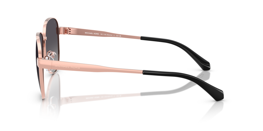 Occhiali da sole michael kors mk1160 biarritz 1108t3 oro pilot femenino taglia 61mm - Vista dettagliata