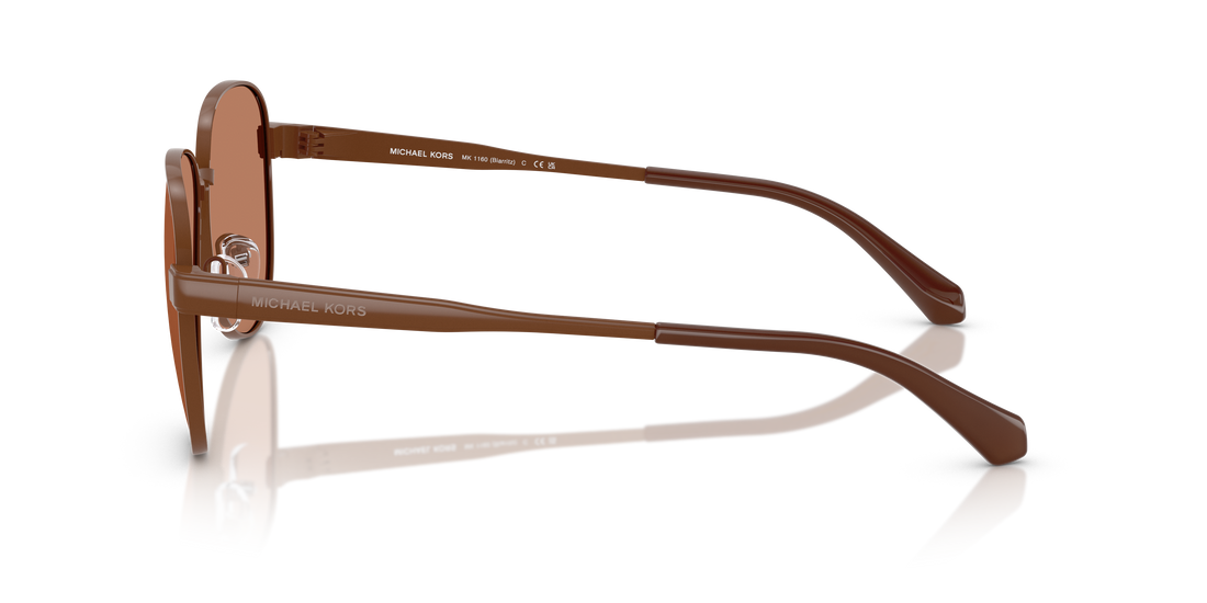 Occhiali da sole michael kors mk1160 biarritz 1902/3 marrón pilot femenino taglia 61mm - Vista dettagliata