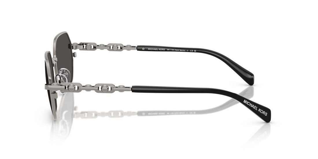 Occhiali da sole michael kors mk1165 saint martin 100287 gris irregular unisex taglia 57mm - Vista dettagliata