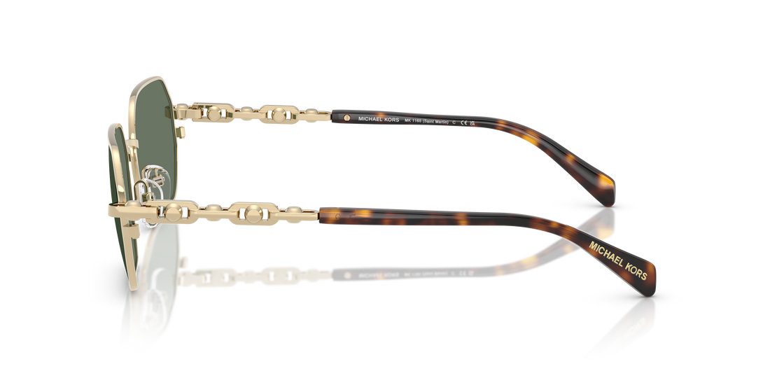 Occhiali da sole michael kors mk1165 saint martin 10143h oro irregular unisex taglia 57mm - Vista dettagliata