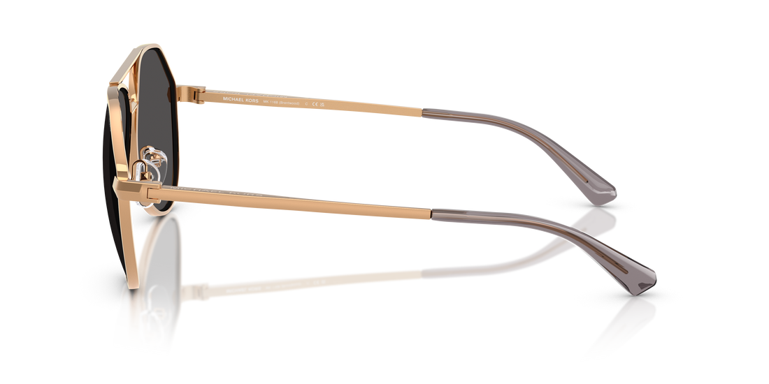 Occhiali da sole michael kors mk1168 brentwood 189987 bronce pilot masculino taglia 58mm - Vista dettagliata