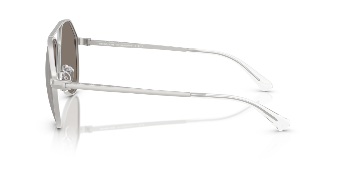 Occhiali da sole michael kors mk1168 brentwood 19036g plateado pilot masculino taglia 58mm - Vista dettagliata