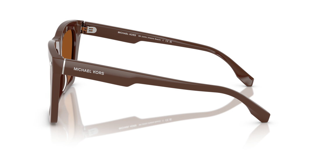 Sunglasses michael kors mk2225u pebble beach 400773 marrón square masculino size 56mm - Detailed view