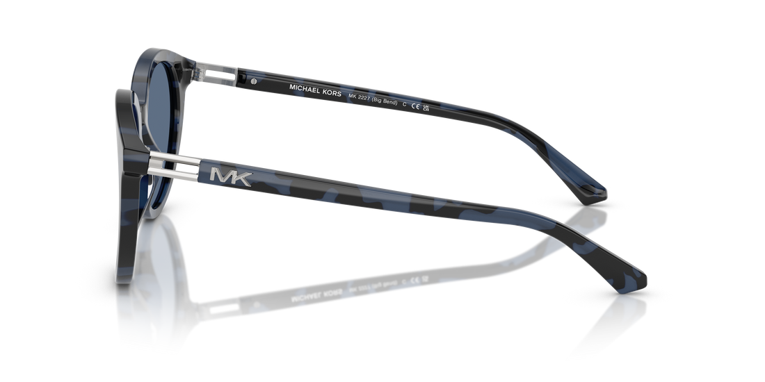 Sunglasses michael kors mk2227 big bend 333380 azul round masculino size 53mm - Detailed view