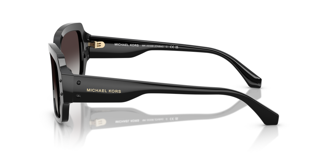 Occhiali da sole michael kors mk2233b châtel 30058g negro rectangular femenino taglia 55mm - Vista dettagliata