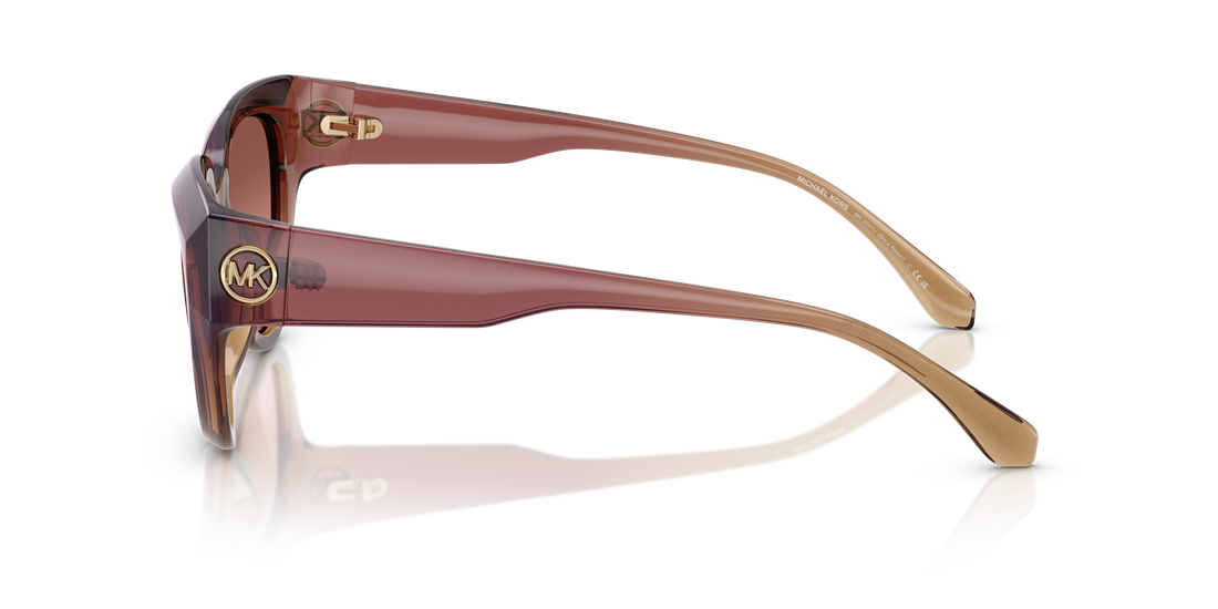 Occhiali da sole michael kors mk2241u boca raton 325611 rosa cat eye femenino taglia 55mm - Vista dettagliata