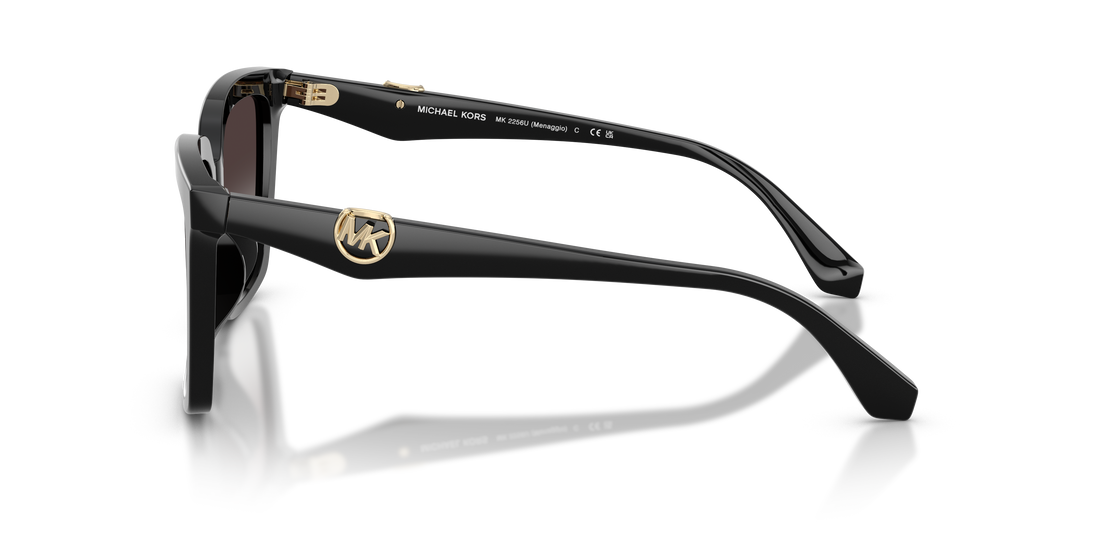 Gafas de sol michael kors mk2256u menaggio 30058g negro square femenino talla 55mm - Vista de detalle