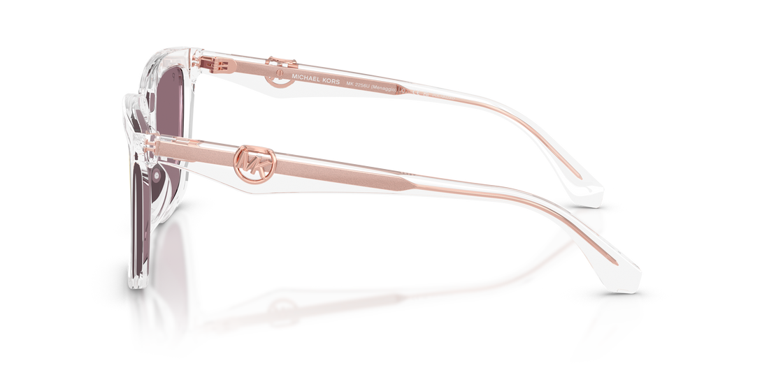 Gafas de sol michael kors mk2256u menaggio 3015n0 transparente square femenino talla 55mm - Vista de detalle