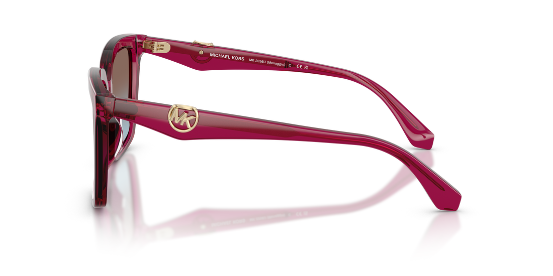 Gafas de sol michael kors mk2256u menaggio 4032h7 violeta square femenino talla 55mm - Vista de detalle