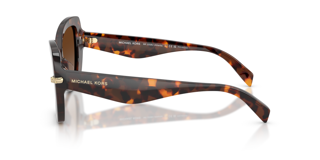 Sunglasses michael kors mk2258u atlanta 4031t5 havana butterfly femenino size 55mm - Detailed view