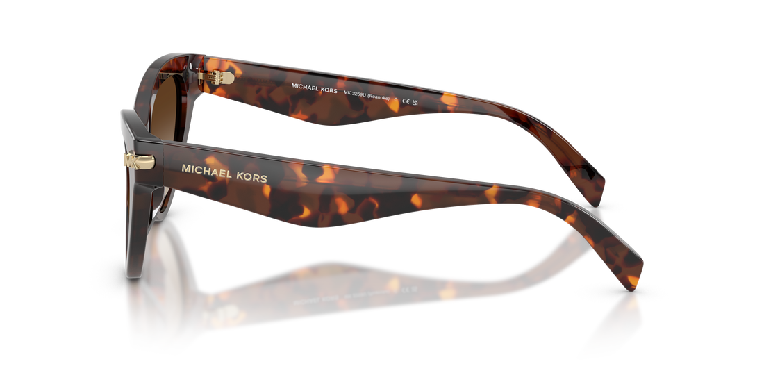 Gafas de sol michael kors mk2259u roanoke 403113 havana cat eye femenino talla 52mm - Vista de detalle