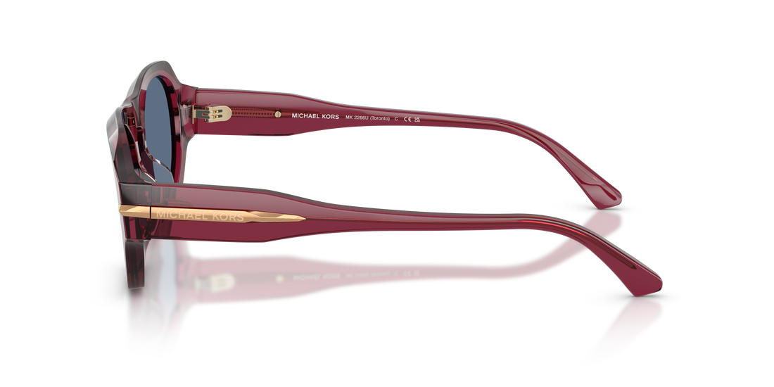 Gafas de sol michael kors mk2266u toronto 404280 rojo irregular masculino talla 52mm - Vista de detalle
