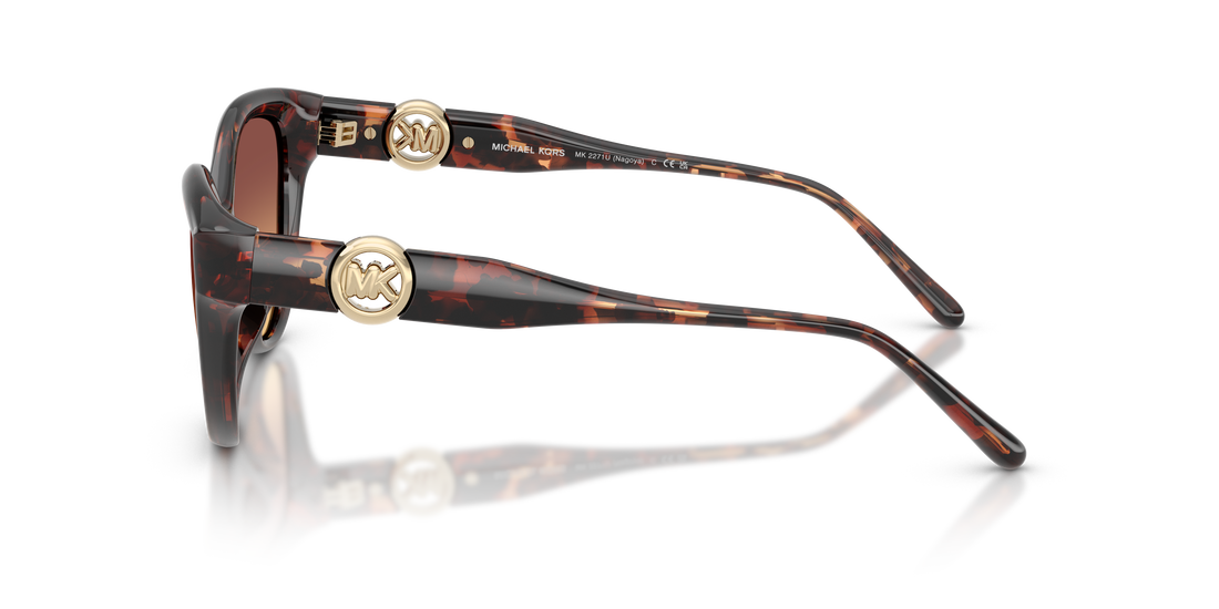 Gafas de sol michael kors mk2271u nagoya 403178 havana cat eye femenino talla 53mm - Vista de detalle