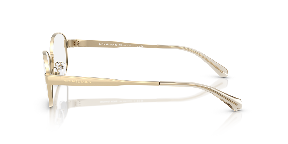 Lunettes de vue michael kors mk3086 lyon 1014 oro oval femenino taille 55mm - Vue détaillée