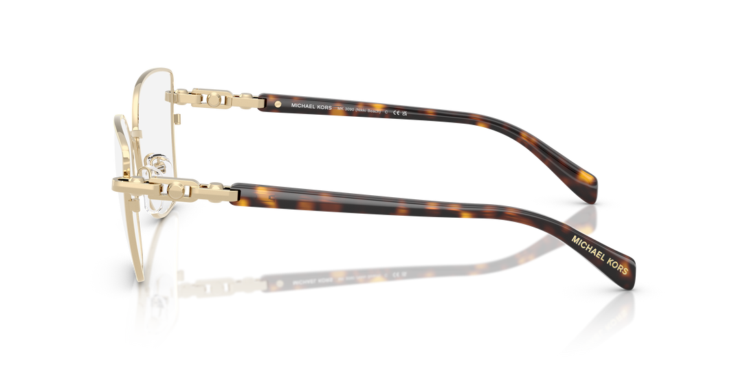 Prescription glasses michael kors mk3090 nikki beach 1014 oro square femenino size 53mm - Detailed view