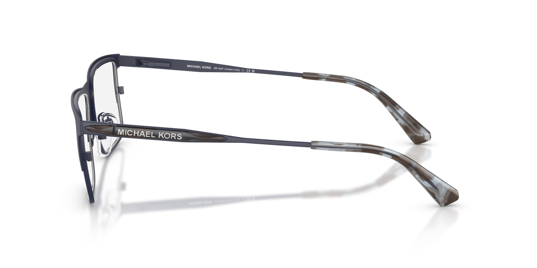 Gafas graduadas michael kors mk3097 hidden hills 1207 azul rectangular masculino talla 53mm - Vista de detalle