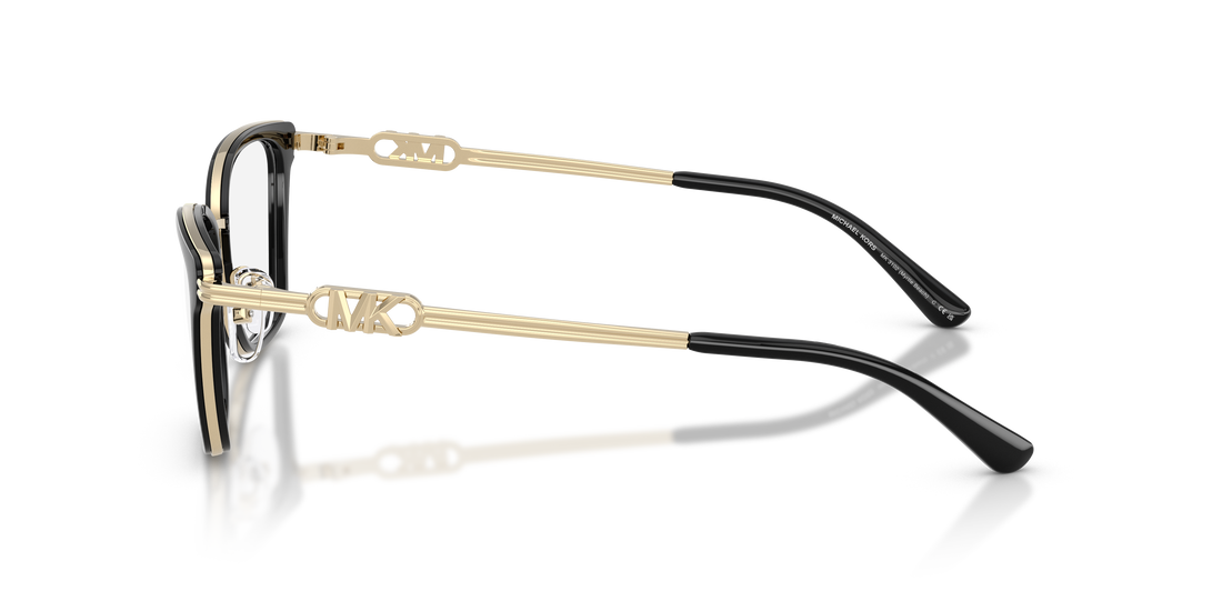 Gafas graduadas michael kors mk3102 myrtle beach 3005 negro rectangular femenino talla 54mm - Vista de detalle