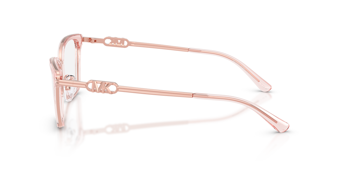 Gafas graduadas michael kors mk3102 myrtle beach 3101 rosa rectangular femenino talla 54mm - Vista de detalle