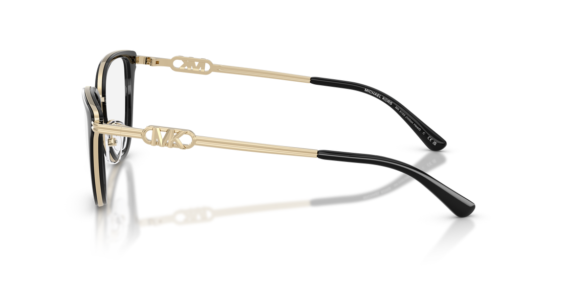 Gafas graduadas michael kors mk3103 hilton head 3005 negro cat eye femenino talla 53mm - Vista de detalle