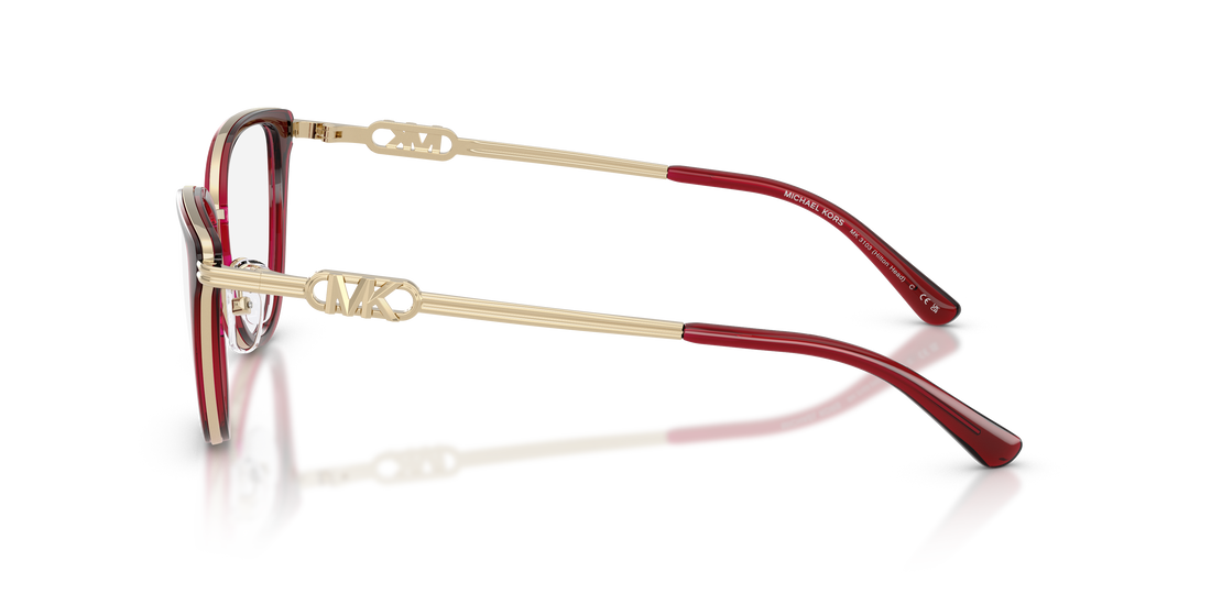 Gafas graduadas michael kors mk3103 hilton head 3949 marron cat eye femenino talla 53mm - Vista de detalle