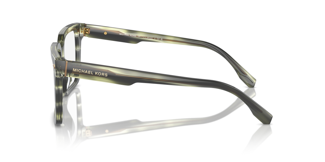 Lunettes de vue michael kors mk4121u mosel 3978 verde square masculino taille 54mm - Vue détaillée