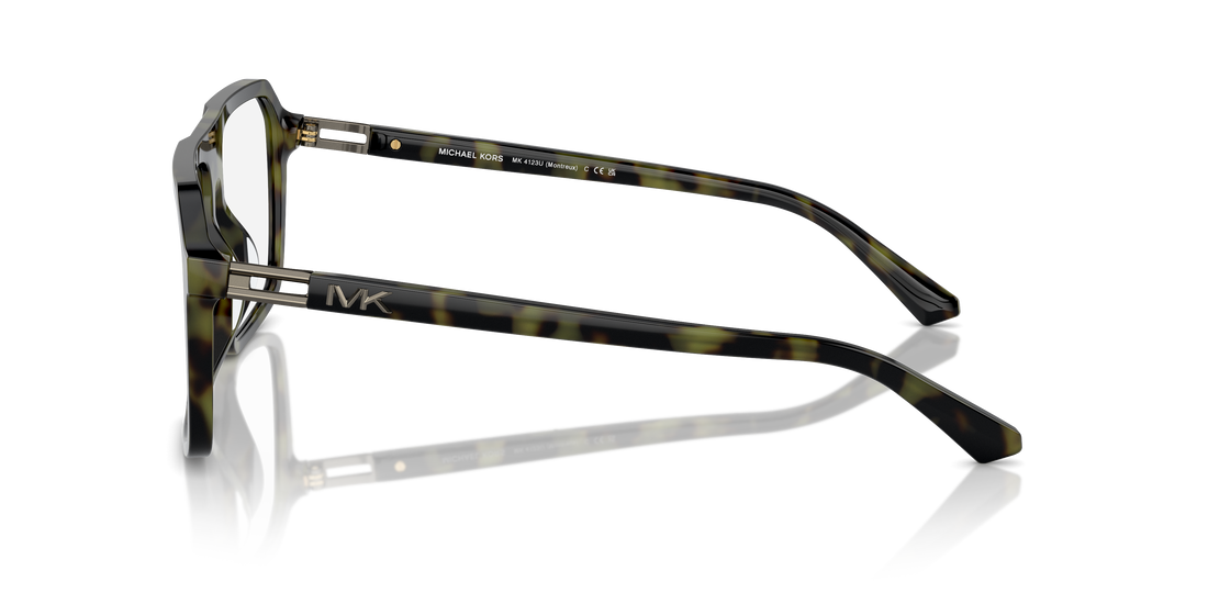 Lunettes de vue michael kors mk4123u montreux 3943 verde square masculino taille 57mm - Vue détaillée