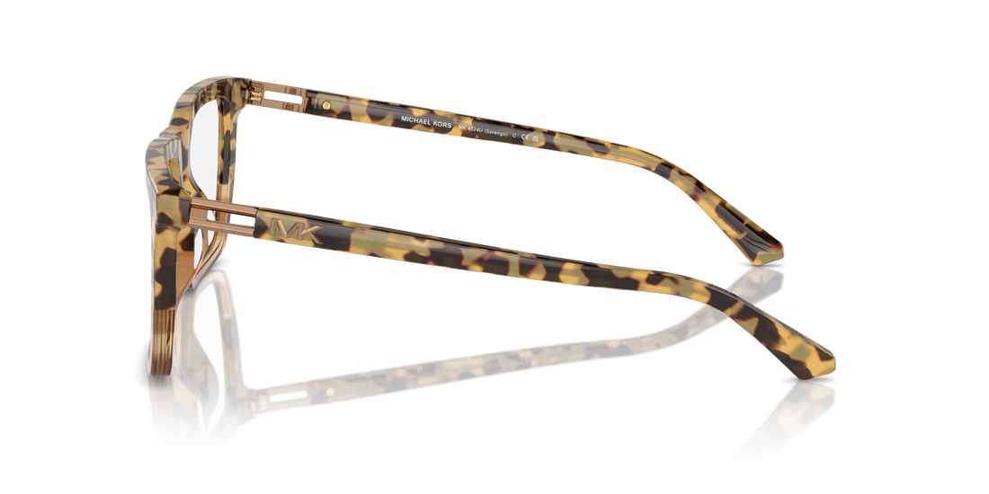 Lunettes de vue michael kors mk4124u sorengo 3965 marron rectangular masculino taille 55mm - Vue détaillée