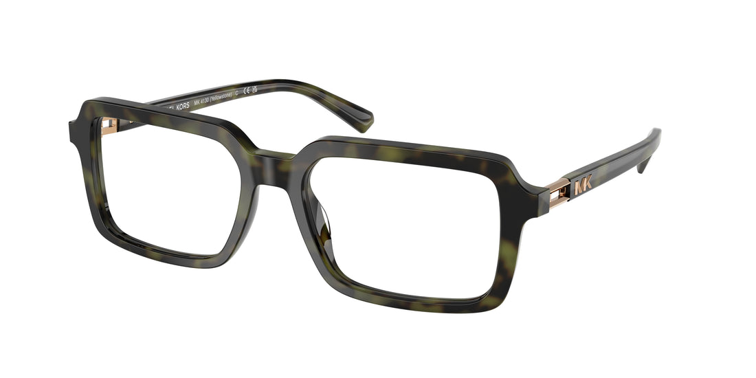 Lunettes de vue michael kors mk4130 yellowstone 3943 verde rectangular masculino taille 55mm - Vue principale