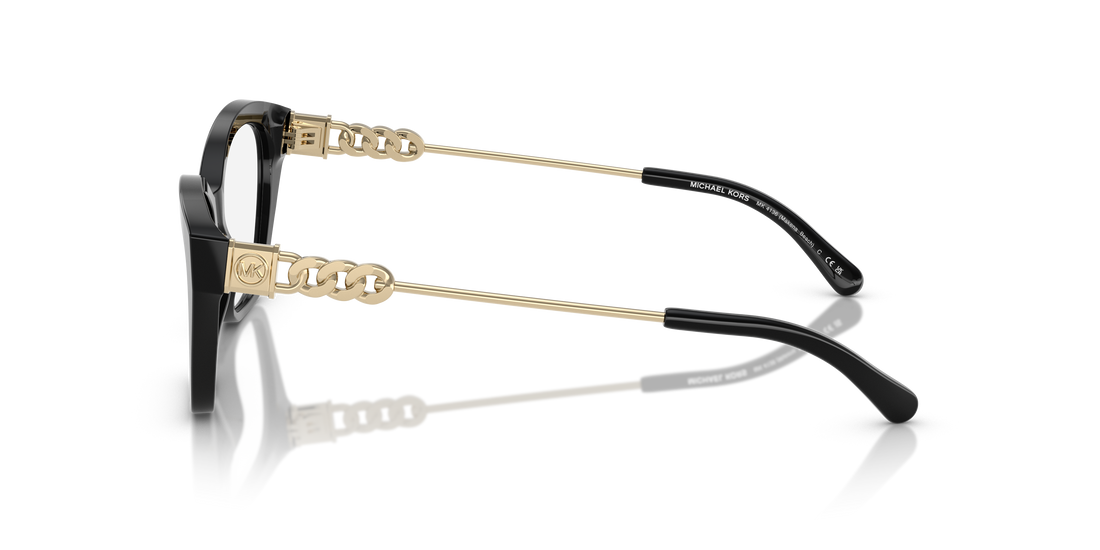 Lunettes de vue michael kors mk4136 makena beach 3005 negro square femenina taille 54mm - Vue détaillée