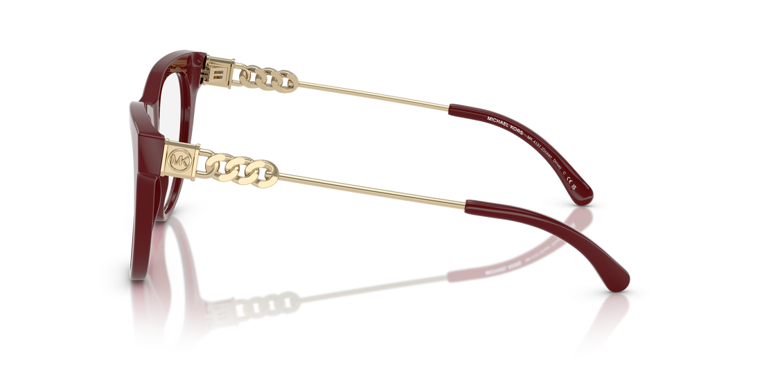 Lunettes de vue michael kors mk4137 ocean drive 4004 rojo cat eye femenino taille 52mm - Vue détaillée
