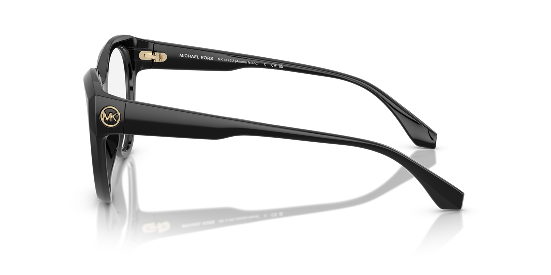 Lunettes de vue michael kors mk4145u amelia island 3005 negro round femenino taille 52mm - Vue détaillée