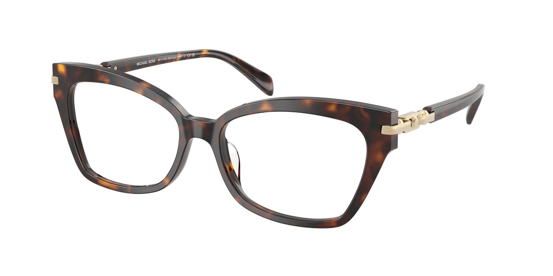Prescription glasses michael kors mk4146u montego bay 3006 havana cat eye femenino size 56mm - Main view