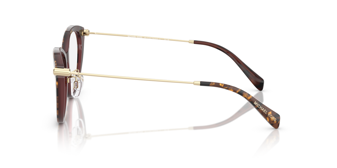 Gafas graduadas michael kors mk4153d yangtze 4016 marron cat eye femenino talla 54mm - Vista de detalle