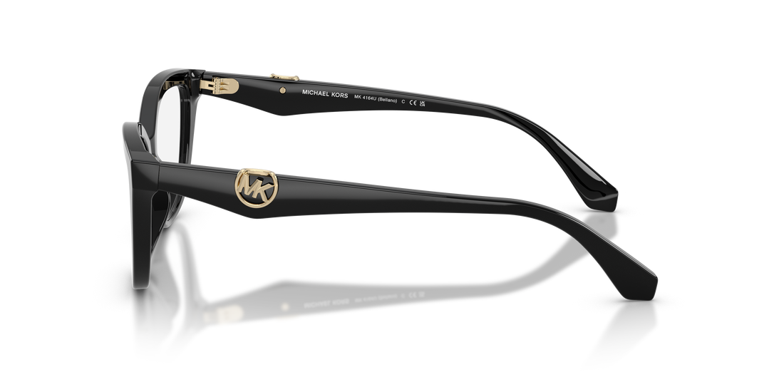 Gafas graduadas michael kors mk4164u bellano 3005 negro cat eye femenino talla 52mm - Vista de detalle