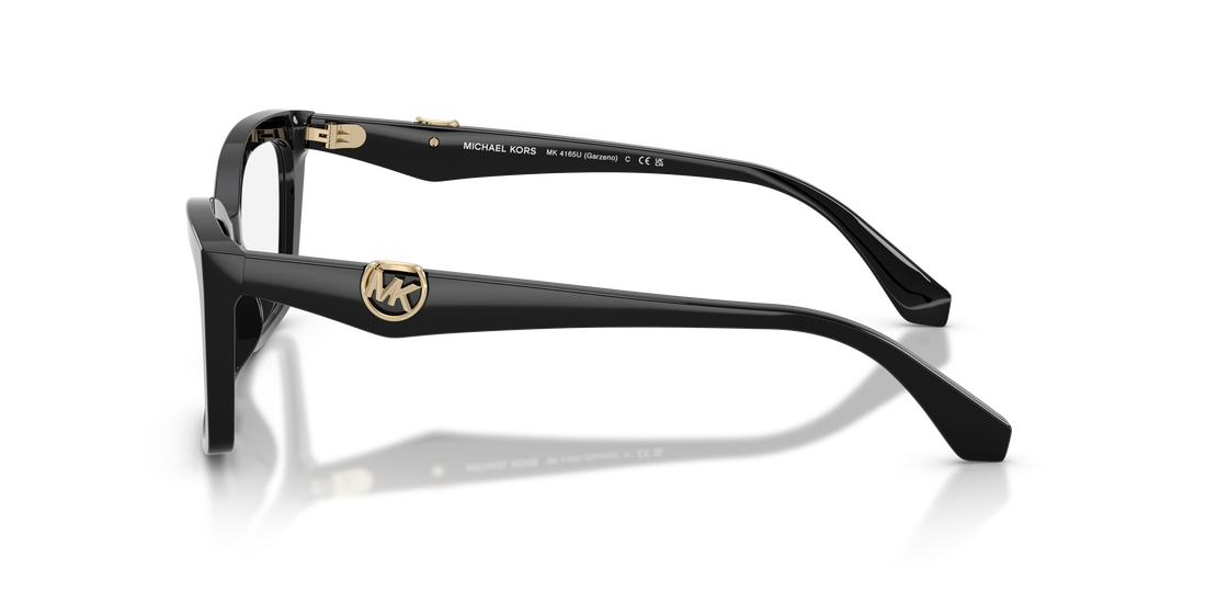 Gafas graduadas michael kors mk4165u garzeno 3005 negro rectangular femenino talla 53mm - Vista de detalle