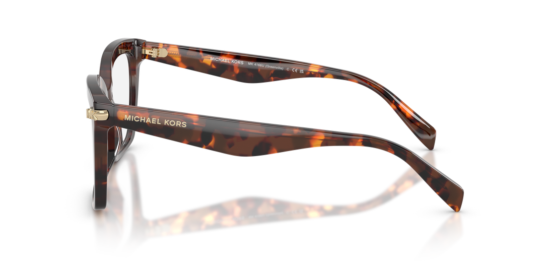 Gafas graduadas michael kors mk4166u greenville 4031 havana square femenino talla 53mm - Vista de detalle