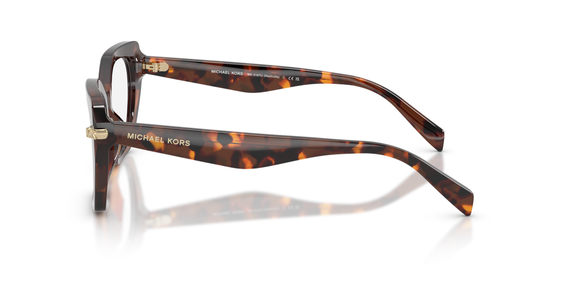 Gafas graduadas michael kors mk4167u nashville 4031 havana irregular femenino talla 53mm - Vista de detalle