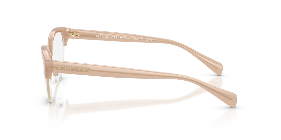 Occhiali da vista michael kors mk4169 curacao 4038 marron cat eye femenino taglia 52mm - Vista dettagliata
